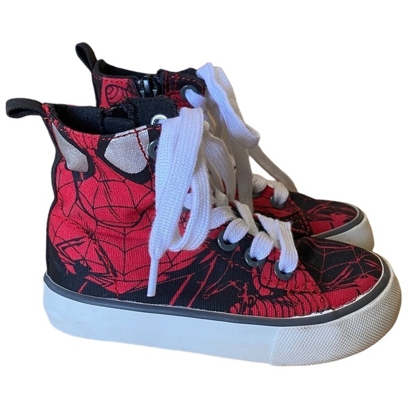 GAP Spider-Man MARVEL high top sneakers size 6 toddler - Picture 5 of 8